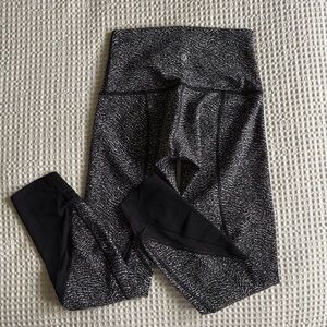Lululemon Black and White Patterned Leggings